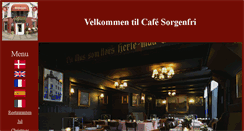 Desktop Screenshot of cafesorgenfri.dk