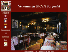 Tablet Screenshot of cafesorgenfri.dk